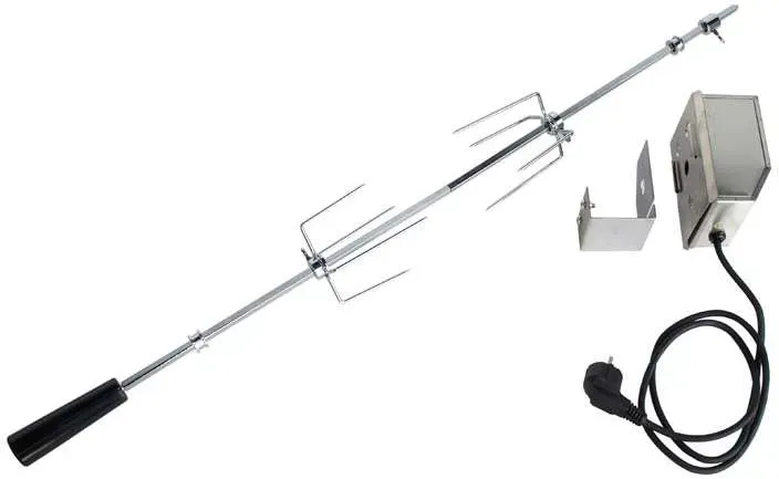 ALLGRILL Rotisserie Drehspieß-Set mit Motor 103 cm Länge