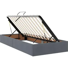 vidaXL Bett 180 x 200 cm Dunkelgrau