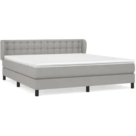 vidaXL Boxspringbett 160 x 200 cm Hellgrau