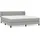 vidaXL Boxspringbett 160 x 200 cm Hellgrau