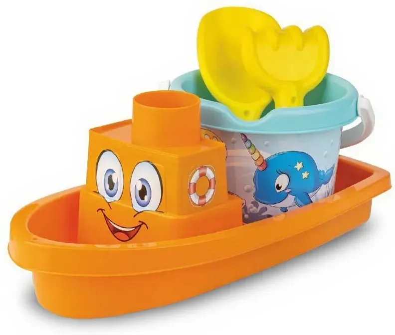 Eimer-Set 11 Happy Fish Boot, 4-tlg
