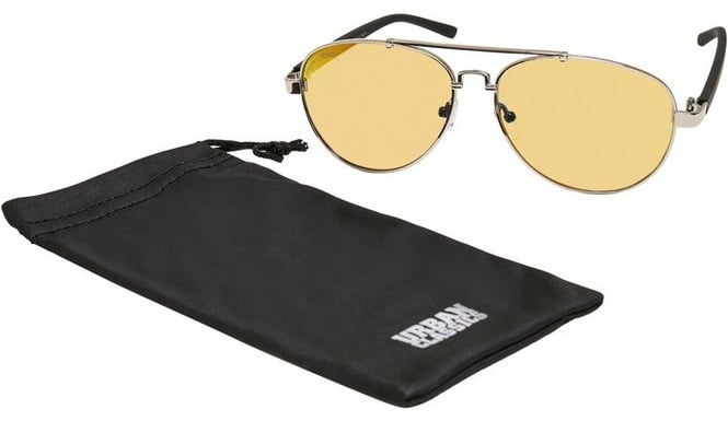 URBAN CLASSICS Sonnenbrille Urban Classics Unisex Sunglasses Mumbo Mirror UC orange|silberfarben