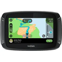 TomTom Motorrad Navi Rider 500 (4,3 Zoll, kurvige und bergige Strecken speziell für Motorräder, Stauvermeidung dank Traffic, Karten-Updates Europa, Motorrad-Halterung, Updates über Wi-Fi)