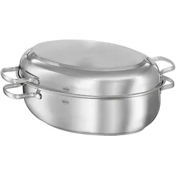 Rösle Bräter oval ELEGANCE Antihaft Edelstahl Deckel 13152 mit PTFE schwarz