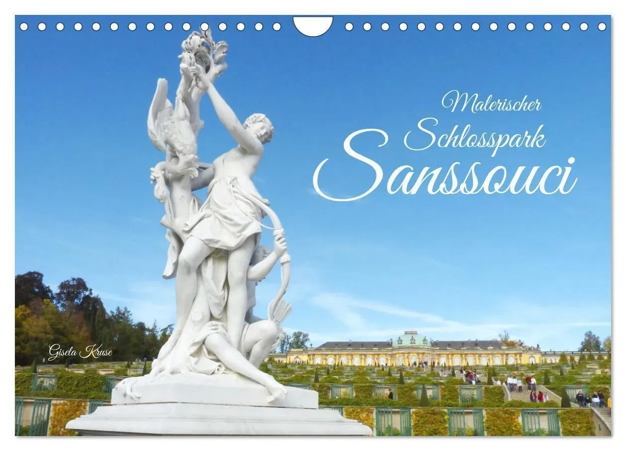 Malerischer Schlosspark Sanssouci (Wandkalender 2025 Din A4 Quer)  Calvendo Monatskalender