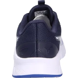 Puma flexfocus lite modern jr Jungen Sportschuh in Blau, Größe 4 - Blau/Weiß/Dunkelblau - 37