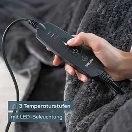 Beurer HD 65 Heizdecke 130 x 180 cm Dunkelgrau