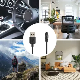 kwmobile USB C Ladekabel kompatibel mit Huami Amazfit Falcon - Kabel Charger - Smart Watch Typ C Ersatzkabel - Fitnesstracker Aufladekabel