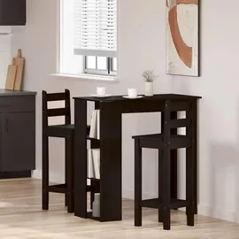 vidaXL Bartisch 102 x 50 x 103,5 cm Schwarz