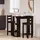 vidaXL Bartisch 102 x 50 x 103,5 cm Schwarz