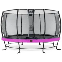 EXIT TOYS EXIT Elegant Premium Trampolin ø427cm mit Deluxe Sicherheitsnetz - lila