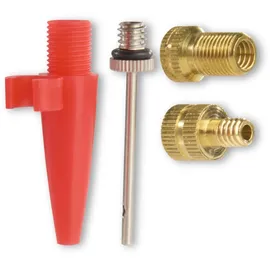 Hama Luftpumpen-Adapter-Set, 4-teilig (Set, 1 Reduzierstück, 1 Erweiterungsstück, 1 Ballnadel, 1 Adapter) bunt