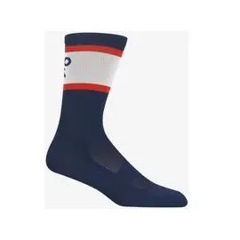 Giro Comp Racer High Rise Socken Blau/Weiß 46-50