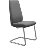 Stressless Stressless® Polsterstuhl »Laurel«, Microfaser DINAMICA, High Back, Größe L, mit Beinen aus Stahl in Chrom glänzend, grau