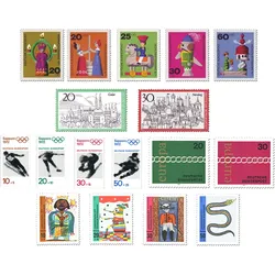 Briefmarken-Jahrgangssatz Deutschland 1971, postfrisch