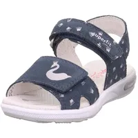 Superfit Mädchen Emily Sandale, Blau 8000, 25 EU