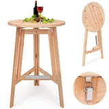 CASARIA Stehtisch Ø 78 x 111 cm natur klappbar