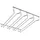 SOTech Gläserhalter 460 x 500 x 70 mm Chrom/Poliert