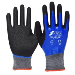 NITRAS Oil Grip Nylonhandschuh 3550-XXL , 1 Karton = 72 Paare, Größe XXL (10)