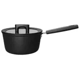 Fiskars Hard Face Stieltopf mit Deckel, Füllmenge: 2,5 Liter, Für alle Kochfelder geeignet, Aluminium/Kunststo, Pfanne , 1 Topf, Volumen: