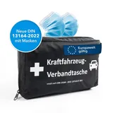 Karat KFZ-Verbandtasche Erste-Hilfe-Tasche DIN 13164 mit Masken