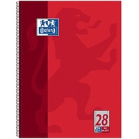 Oxford Collegeblock A4+ kariert mit Rand links und rechts, 90 g/m2, 4fach Lochung kar.