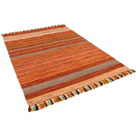 Pergamon Natur Teppich Kelim Kalleen Terrakotta 200x300cm