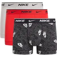Nike Herren Trunk 3pk Unterwäsche, Blk Nk Lg PRNT/Colge
