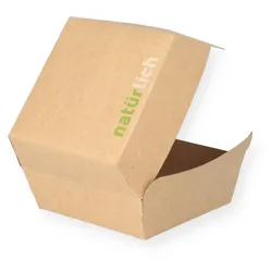 Nette 500 Hamburger Box, braun "natürlich" 98 x 95 x