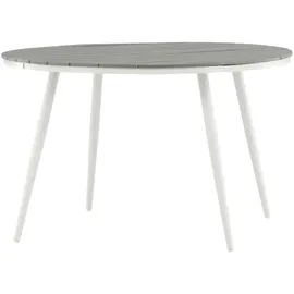 VCM ebuy24 Break Esstisch Ø120cm Weiß Grau