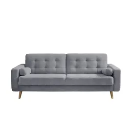deinbett Schlafsofa mit Bettkasten Fjord ¦ grau ¦ Maße (cm): B: 226 H: 88 T: 90.0