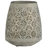 ib laursen Kerzenhalter Blumenmuster für Teelicht, in grau Ø Gr.: onesize