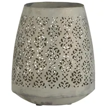 ib laursen Kerzenhalter Blumenmuster für Teelicht, in grau Ø Gr.: onesize