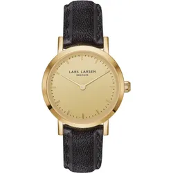 LARS LARSEN - REGITZE - gold gold - schwarz -leder