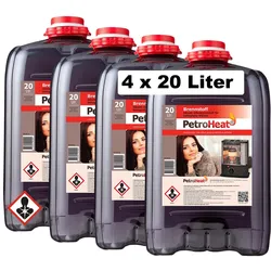 4 x Petroleum 20 L Liter Petroleum-Ofen Heizung  geruchsarm
