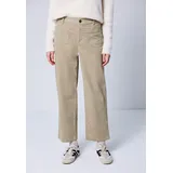 street one studio Cordhose High Waist Beige 46