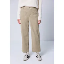 street one studio Cordhose High Waist Beige 46