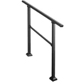 Verandageländer, Handläufe For Außenstufen, Treppengeländer, Passend For 1 Oder 5 Stufen Außentreppengeländer, Handlauf Aus Schmiedeeisen, Übergangshandläufe For Betonstufen Oder Holztreppen ( Color :