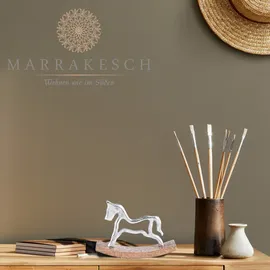 Marrakesch Orient & Mediterran Interior Dekoaufsteller Schaukelpferd 20 cm Silber