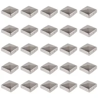 Baumarktplus 25x Pfostenkappe Edelstahl 101 mm Pyramide