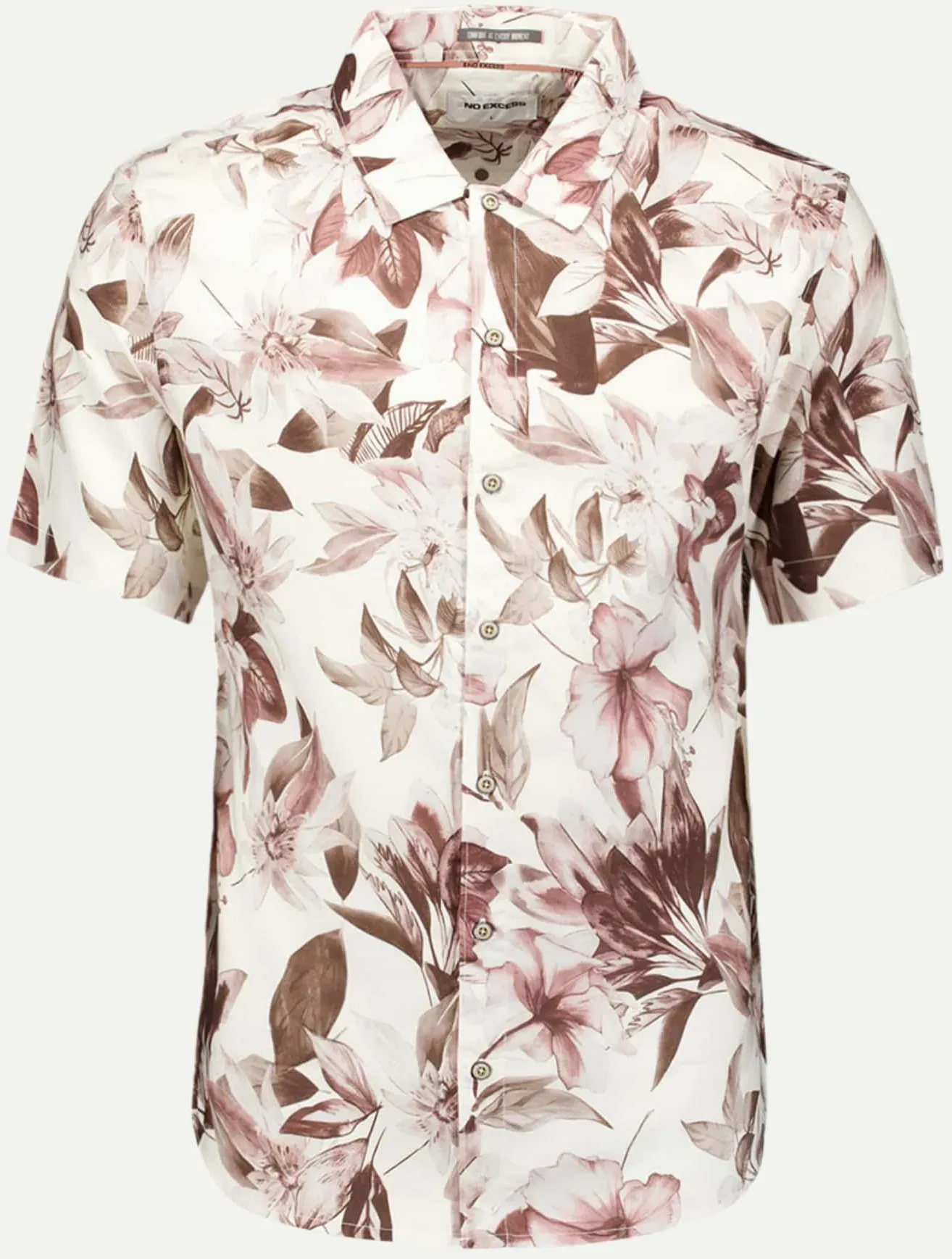 Kurzarmhemd mit Allover-Blumenprint Mehrfarbig M