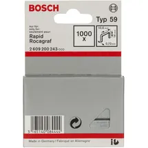Bosch Feindrahtklammern Typ 59 10,6 x 0,72 x 14 mm 1000 Stück