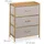 Relaxdays Kommode 73 x 57,5 x 30 cm Natur/Beige