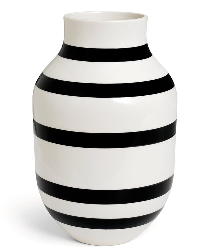 Kähler Design - Omaggio Vase H 31 cm, schwarz