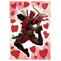 KOMAR Deko-Sticker Deadpool Lovepool 50 x 70 cm