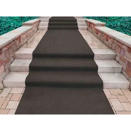 Primaflor Läufer "PODIUM", grau (anthrazit), B:100cm H:2,6mm L:2.600cm, Polypropylen (PP), PRIMAFLOR-IDEEN IN TEXTIL, Teppiche, Läufer, Breite 100 cm, robuster Nadelfilz, Uni-Farben