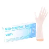 Med-Comfort 300 - Vinyl-Einmalhandschuhe 01280-CL , 1 Packung = 100 Stück, Größe L