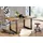 Massivmoebel24 Mango 180 x 90 x 76 cm natur lackiert
