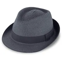 Fiebig Trilby Strohhut blau 61
