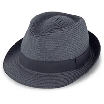 Fiebig Trilby Strohhut blau 61